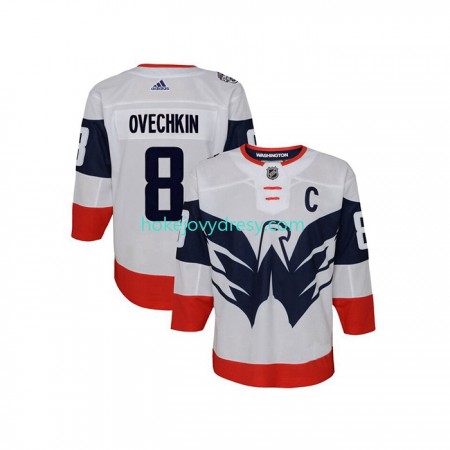 Pánské Hokejový Dres Washington Capitals Alexander Ovechkin 8 Adidas 2023 NHL Stadium Series Bílý Authentic